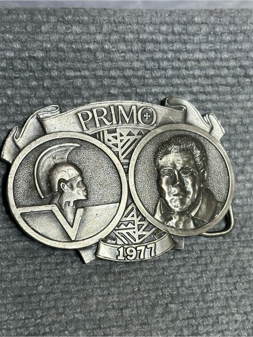 PRIMO 1977 Pewter Vintage Limited Edition Commemorative Belt Buckle # 363/2000